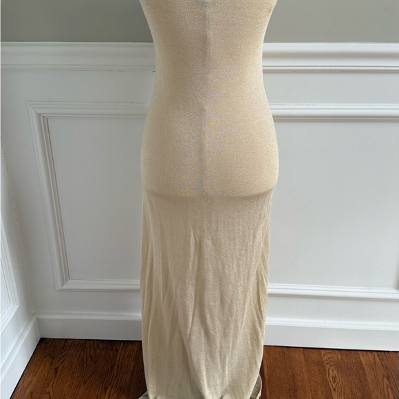 Caroline Constas Floral Shimmer Knit Dress - Picture 3 of 4